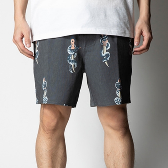 ROARK | Shorey Snake & Dagger hybrid board swim bathing suit shorts - Picture 11 of 11